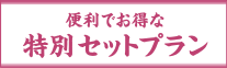 便利でお得な特別セットプラン